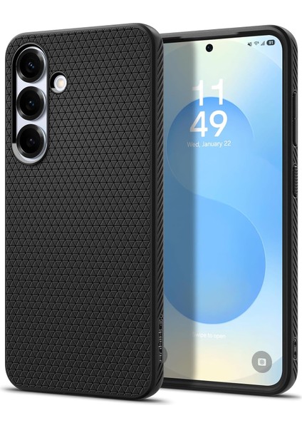 Galaxy S25 ile Uyumlu Ince Kılıf Air Hava Kanalı Teknolojisi Askeri Sınıf Koruma Dokulu Yüzey Kapak - ACS09000