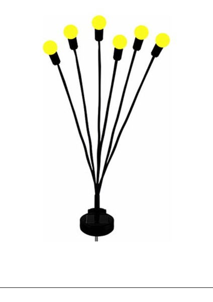 Litaetrend Bahçe Çiti 6'lı Renkli Güneş Enerjili LED Lamba ROYALEKS-1085