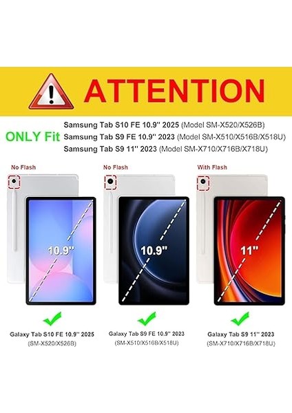 Kılıfı For Samsung Galaxy Tab S10 Fe/s9 Fe 10.9 Inch/galaxy Tab S9 11 Inch 2023, Manyetik Çıkarılabilir Bluetooth Klavye, Kalem Tutucu ve Fare ile Ultra Ince Folio Kılıf (Mavi) fiyatları