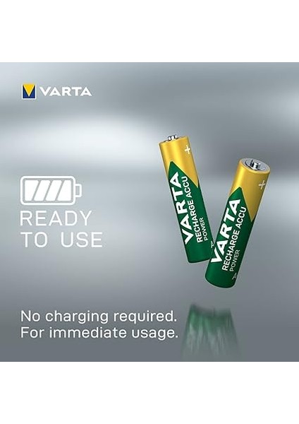 Aaa Piller, Şarj Edilebilir, 4 Adet, Power On Demand Şarj Edilebilir Pil, 800 Mah Ni-Mh, Hafıza Etkisi Yok, Önceden Şarj Edilmiş, Çevre Dostu Ambalajda indirimleri