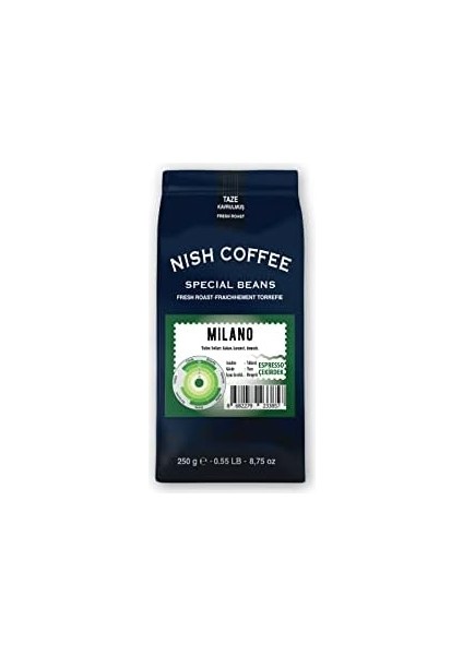 Nish Espresso Kahve Milano 250 gr - Çekirdek