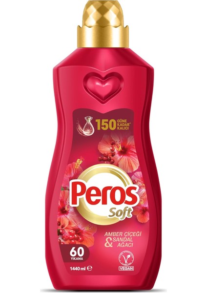 Peros 1440 ml Konsantre Yumuşatıcı Amber Çiçeği & Sandal Ağacı fiyatları