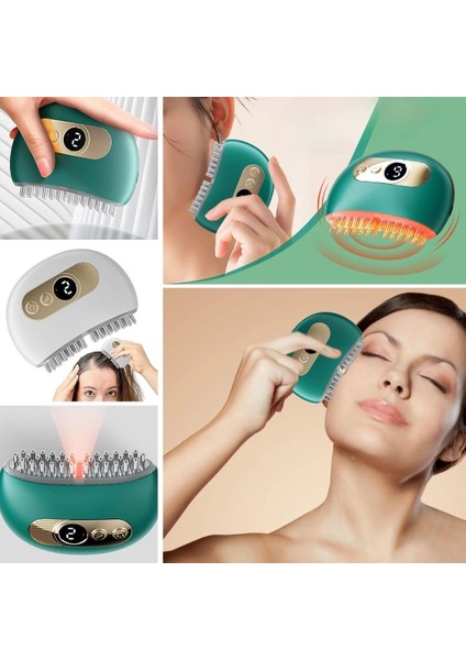 1 Adet Akıllı Elektrik Akımlı Ems Titreşimli Masaj Tarağı Kademeli Yüz Masaj Aleti Aparatı