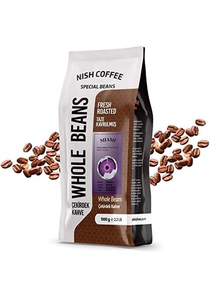 Nish Espresso Kahve Miami 1 Kg-Çekirdek