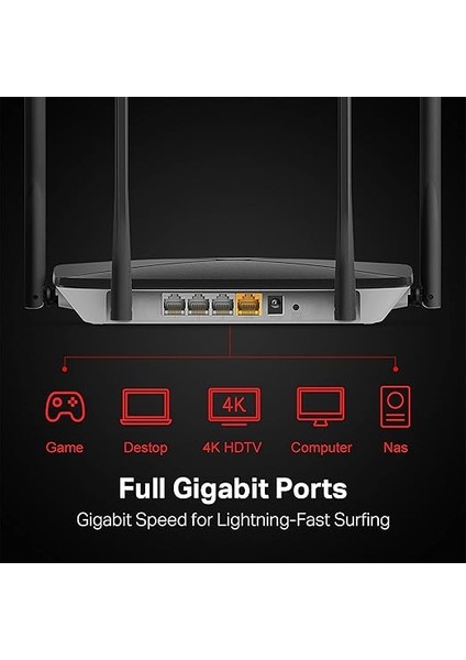 AC12G, AC1200 Kablosuz Çift Bantlı Gigabit Router modelleri