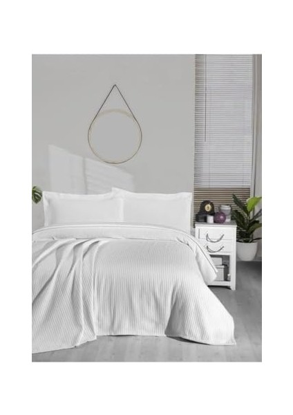 Havuzlu Pike, Örgü Battaniyesi, Kalın Iplik, Ev Dekorasyonu, Çift Kişilik 220 * 240 Beyaz fiyatları