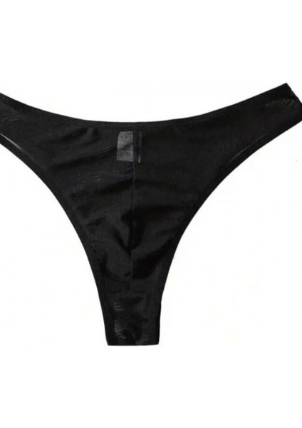Erkek Biyeli Siyah Transparan Brazillian Slip fiyatları