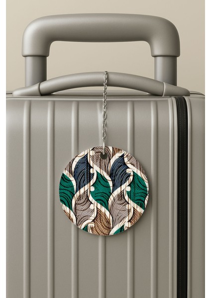 Pleksi Zincirli Bavul Etiketi Seyahat Tatil Için Tasarım Valiz Etiketi Prag Ruhu