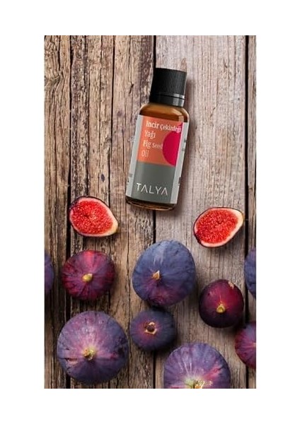 Talya Incir Çekirdeği Yağı, Soğuk SIKIM,%100 Saf ve Doğal, 20 ml