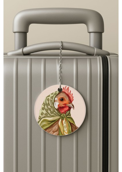 Pleksi Zincirli Bavul Etiketi Seyahat Tatil Için Tasarım Valiz Etiketi Son Moda