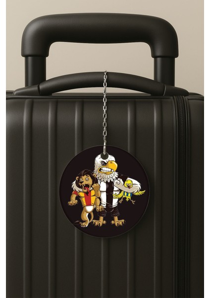 Karpuz Desenli Uv Baskılı Pleksi Bavul Etiketi Seyahat Tatil Valiz Etiketi