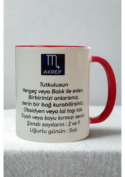 Akrep Burcu Porselen Kupa modelleri