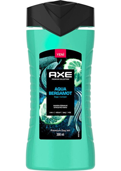 2 Adet Axe Duş Jeli 3in1 Aqua Bergamot 300 ml fiyatları