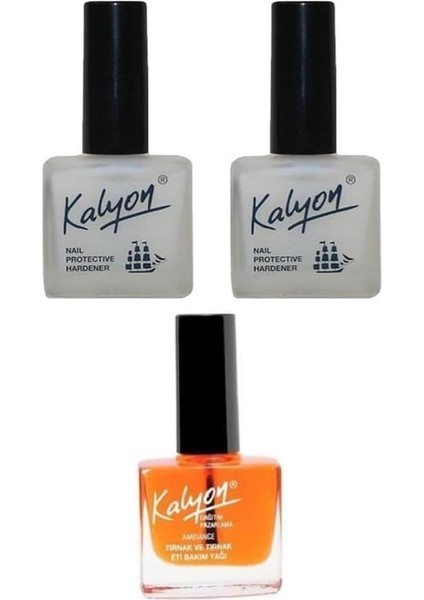 Kalyon Tırnak Sertleştirici 2 Adet + Tırnak Bakım Yağı 1 Adet 3&apos;lü Set