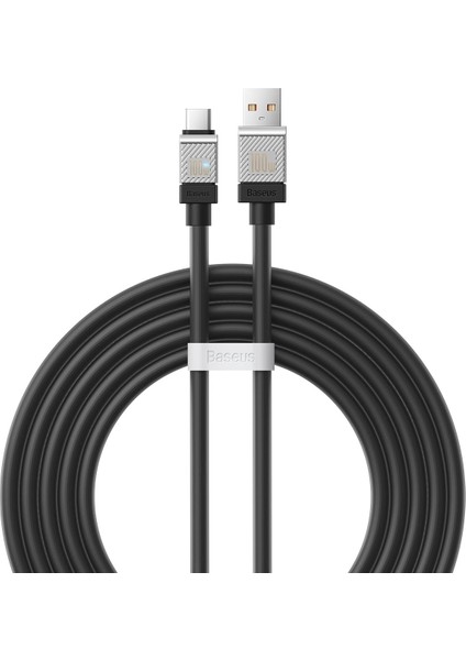 Serisi Hızlı Şarj Kablosu USB To Type-C 100W, 2m, Siyah