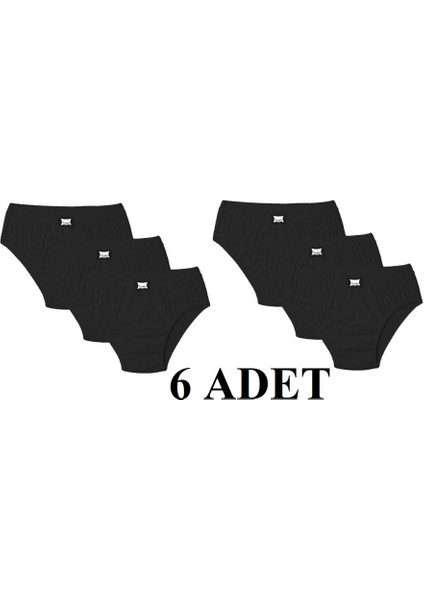 Erkek 6 Adet Pamuklu Kom Slip Külot 6'lı Paket 0109-