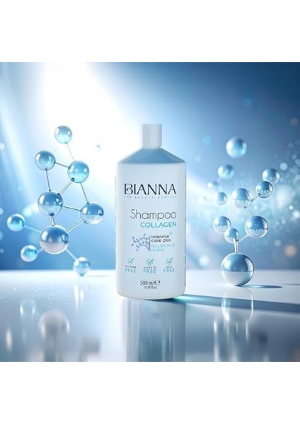 Bianna Kolajen Tuzsuz Sülfatsız ve Parabensiz Canlandırıcı ve Koruyucu Saç Bakım Şampuanı - 500 ml modelleri