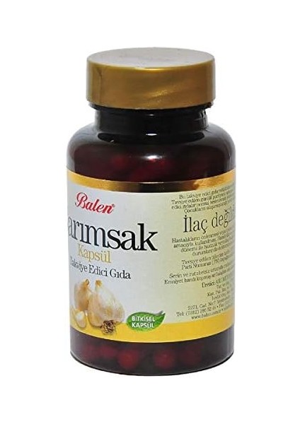 Balen Sarımsak Kapsül 375MG*100 1 Paket modelleri