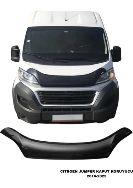Citroen Jumper 2014-2025 Kaput Rüzgarlığı Koruyucu Siyah Kaput Koruma Aksesuarı