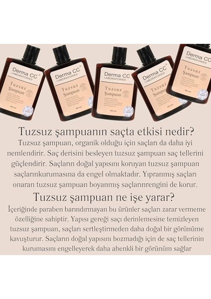 Derma cc Laboratories Tuzsuz Şampuan 500 ml fiyatları