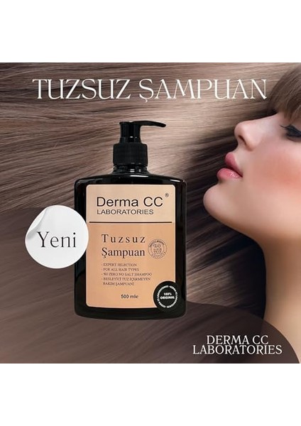 Derma cc Laboratories Tuzsuz Şampuan 500 ml modelleri
