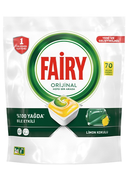 4 Adet Fairy 70'li Bulaşık Makinası Tableti Hepsi Bir Arada fiyatları
