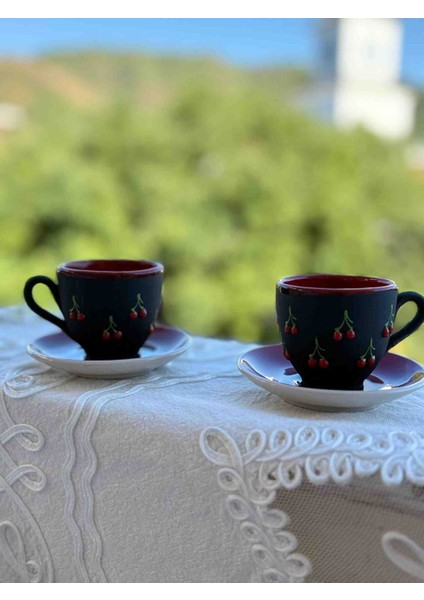 El Yapımı 2'li Seramik Fincan Takımı
