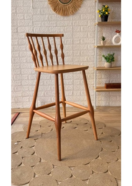 Concept Boncuk Bar Sandalyesi Naturel Ahşap Ada Sandalye fiyatları
