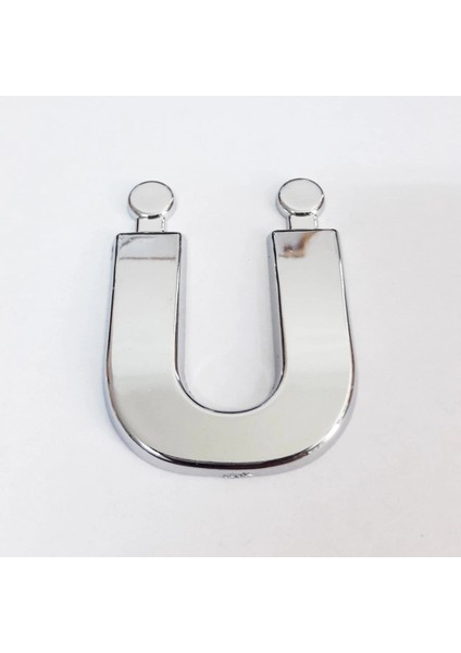 Cemax Ü Harfi 3,75 cm Krom Yapışkanlı