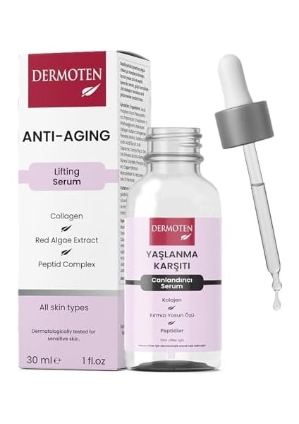 Dermoten Yaşlanma Karşıtı, Kolajen Cilt Bakım Serumu 30 ml modelleri