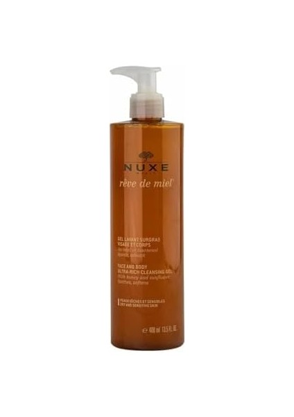 Nuxe Yüz ve Vücut Yıkama Jeli - Gel Lavant Surgas Visage Et Corps 400 ml 212711