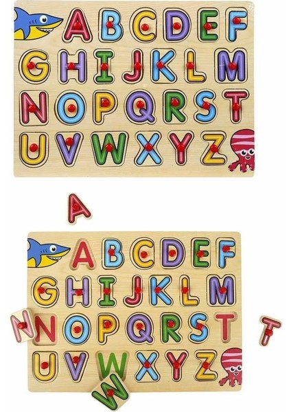 Bfs 130443 Ahşap Raptiyeli Bultak Alfabe modelleri