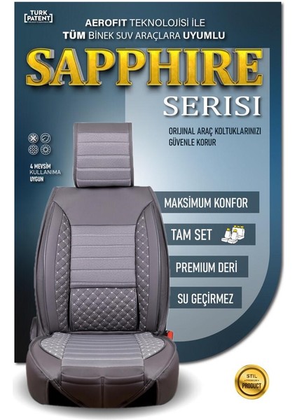 Ssanyoung Korando Sports Deri Oto Koltuk Kılıfı Ön Arka Set Plus Serisi Füme Scr modelleri