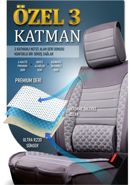 Ssanyoung Korando Sports Deri Oto Koltuk Kılıfı Ön Arka Set Plus Serisi Füme Scr fırsatları