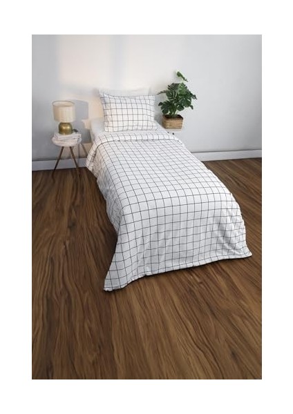 Basic Pamuklu Ranforce Tek Kişilik Nevresim Seti - Beyaz modelleri