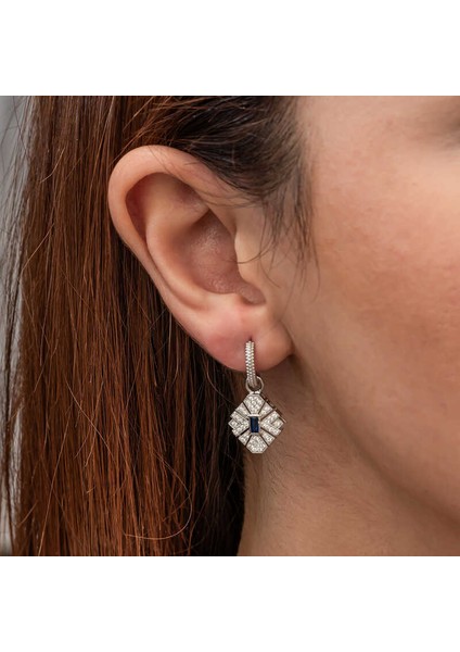 Gümüş Zirkon Taşlı Kadın Küpe fırsatları