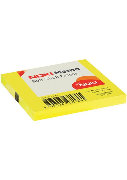 2 Adet Noki Memo 75X75 mm Post It Limon Sarı fiyatları
