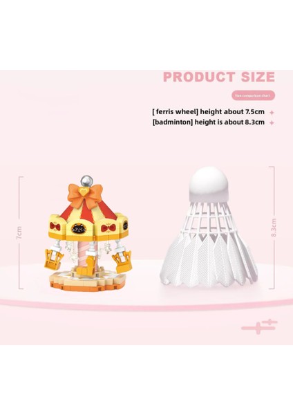 Hareket Eden Lunapark Serisi Mikro Bloklar - Uçan Salıncak 190 Parça 10+ Yaş - Lunapark Maketi fırsatları