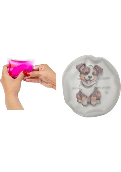 Sevimli Köpek Cep Sobası,el Isıtıcı,sıcak Su Torbası Pvc 9cm