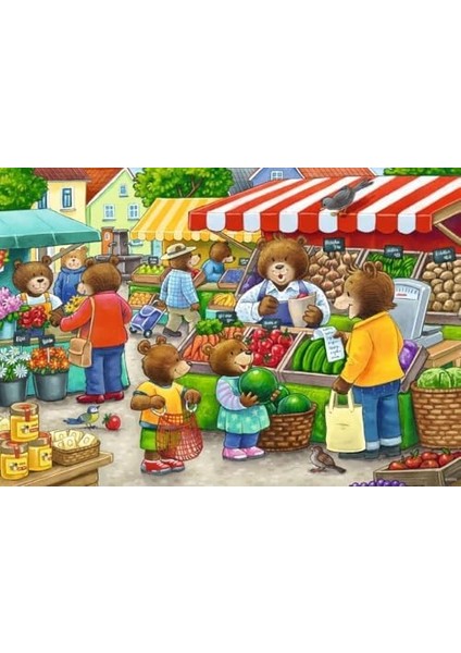 50765 2X12P Puz Alışverişe Gidiyoruz, Çok Renkli fiyatları