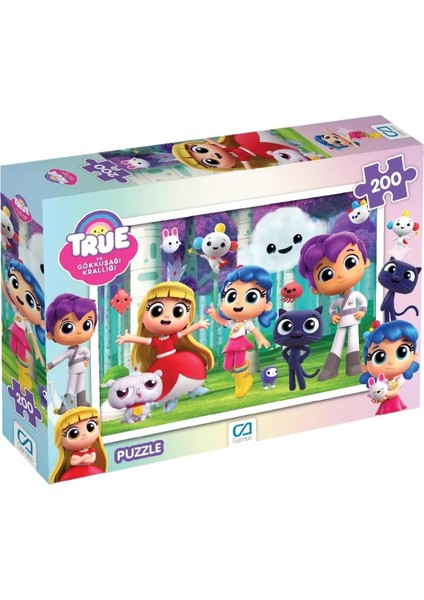 Games ve Gökkuşağı Krallığı Lisanslı 200 Parça 33X48CM Çocuk Puzzle Yapboz Serisi