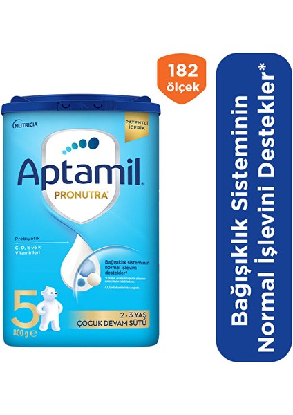 3 Adet Aptamil Pronutra 5 Çocuk Devam Sütü 800 G