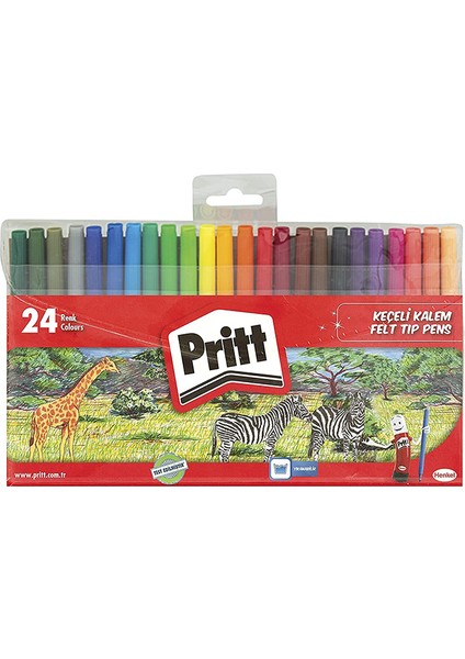 3 Adet Pritt 24'lü Keçeli Kalem fiyatları