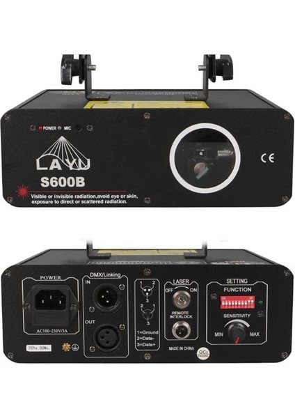 S600B 600-700MW Profesyonel Mavi Beam Efekt Lazeri modelleri