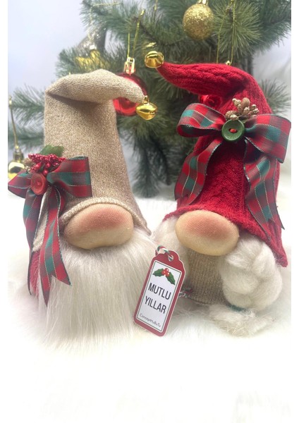 2’li Aşk ve Şans Cücesi, Gnome , Sevgiliye ,yılbaşı Süsü, Yeniyıl Seti