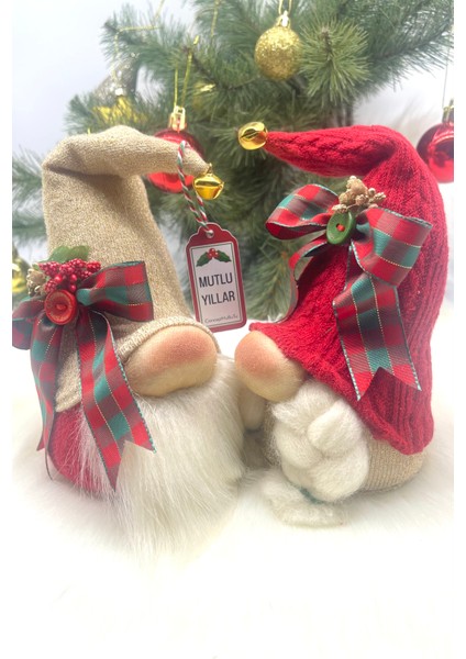 2’li Aşk ve Şans Cücesi, Gnome , Sevgiliye ,yılbaşı Süsü, Yeniyıl Seti modelleri