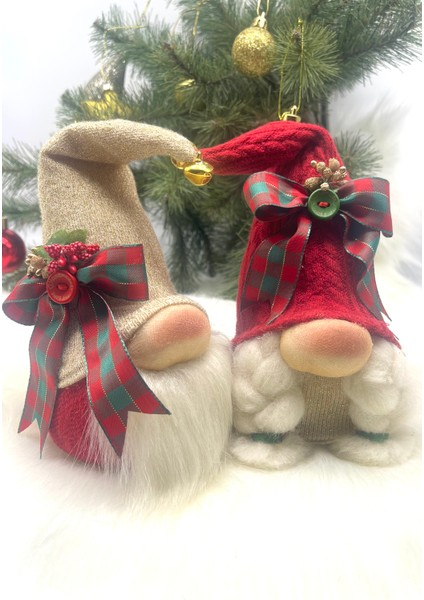 2’li Aşk ve Şans Cücesi, Gnome , Sevgiliye ,yılbaşı Süsü, Yeniyıl Seti