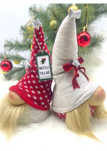 2’li Aşk ve Şans Cücesi, Gnome , Sevgiliye ,yılbaşı Süsü, Yeniyıl Seti