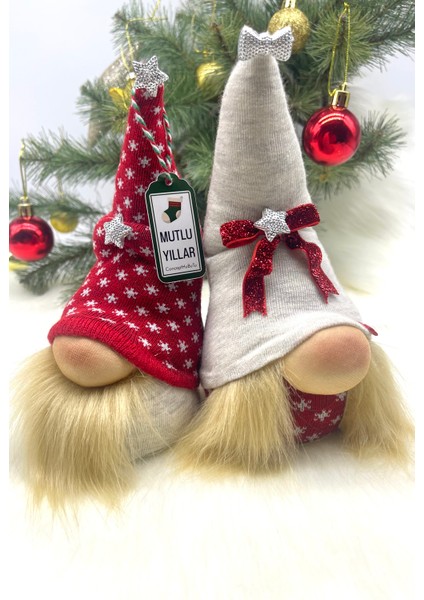 2’li Aşk ve Şans Cücesi, Gnome , Sevgiliye ,yılbaşı Süsü, Yeniyıl Seti