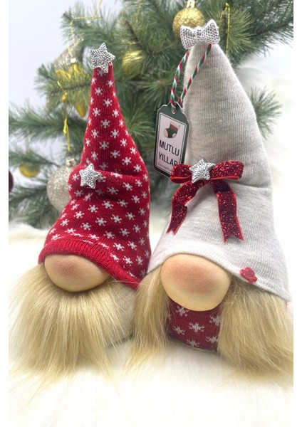 2’li Aşk ve Şans Cücesi, Gnome , Sevgiliye ,yılbaşı Süsü, Yeniyıl Seti